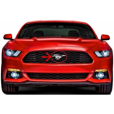 Přední znak Ford Mustang lesklý chrom (od 2018)